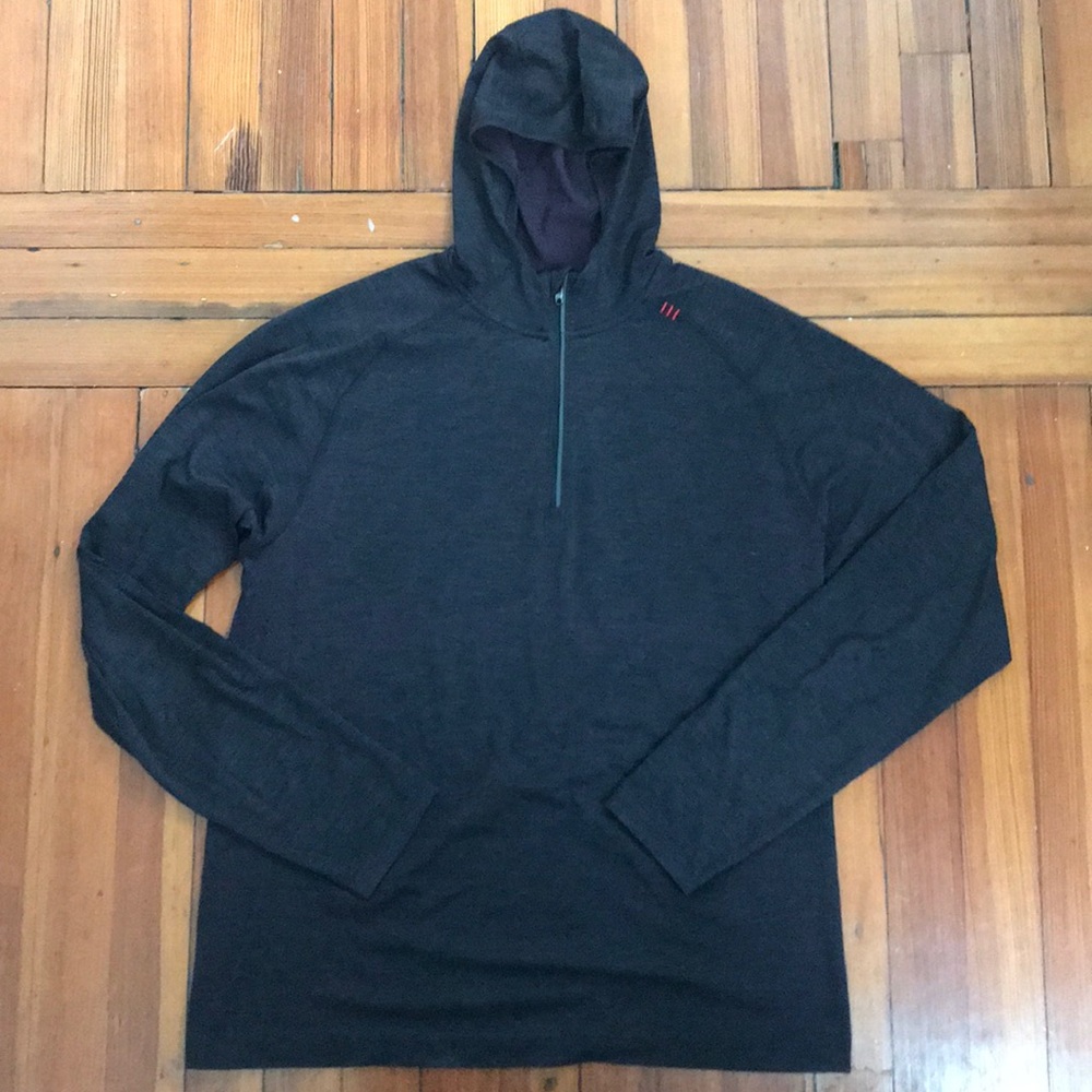 Lululemon Men’s 1/4 zip Metal Vent Tech with Hood